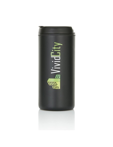 Vaso de acero inoxidable Nanjing doble capa, interior PP, diseño minimalista 300ml PERSONALIZABLE