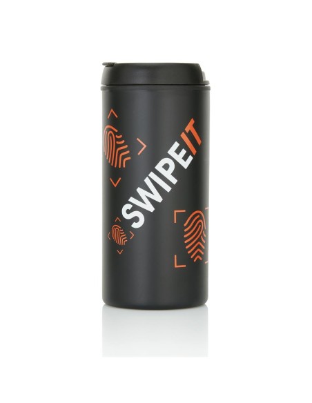 Vaso de acero inoxidable Nanjing doble capa, interior PP, diseño minimalista 300ml PERSONALIZABLE