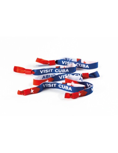 Pulsera de tela Keighley con logo tejido colores PERSONALIZABLE