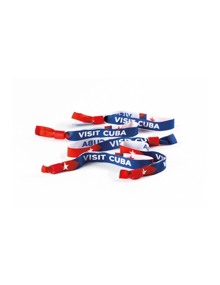Pulsera de tela Keighley con logo tejido colores PERSONALIZABLE