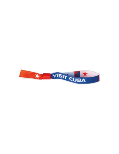 Pulsera de tela Keighley con logo tejido colores PERSONALIZABLE