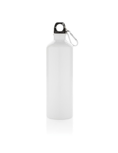 Botella agua de aluminio Chennai con mosquetón sin BPA 750ml PERSONALIZABLE