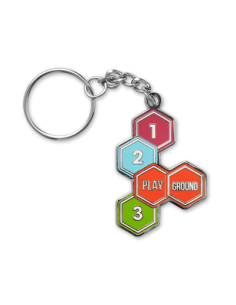 Llavero metálico Chester con forma variable acabado liso pulido PERSONALIZABLE 2