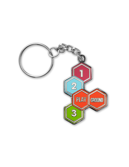 Llavero metálico Chester con forma variable acabado liso pulido PERSONALIZABLE