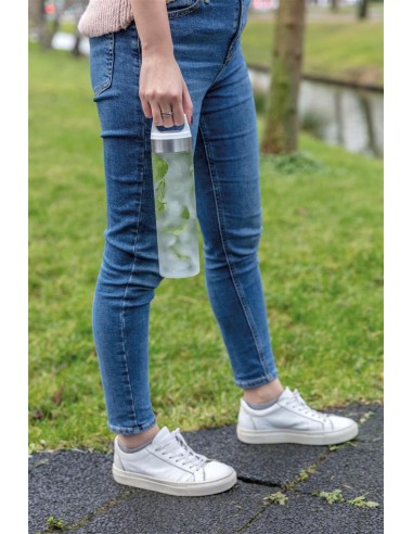 Botella agua reutilizable tritán Plymouth boca ancha con asa en la tapa 650ml PERSONALIZABLE