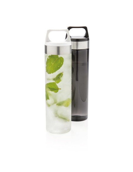 Botella agua reutilizable tritán Plymouth boca ancha con asa en la tapa 650ml PERSONALIZABLE