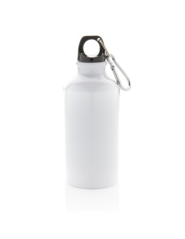 Botella agua de aluminio Kingaroy con mosquetón sin BPA 400ml PERSONALIZABLE