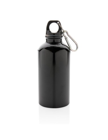 Botella agua de aluminio Kingaroy con mosquetón sin BPA 400ml PERSONALIZABLE