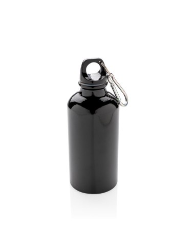 Botella agua de aluminio Kingaroy con mosquetón sin BPA 400ml PERSONALIZABLE