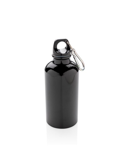 Botella agua de aluminio Kingaroy con mosquetón sin BPA 400ml PERSONALIZABLE