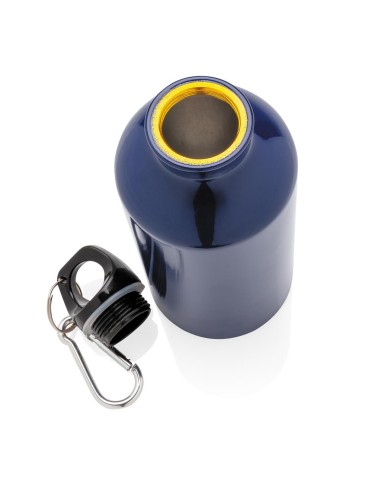 Botella agua de aluminio Kingaroy con mosquetón sin BPA 400ml PERSONALIZABLE