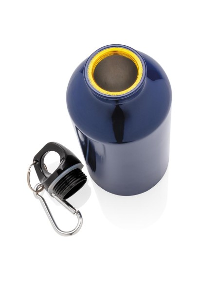 Botella agua de aluminio Kingaroy con mosquetón sin BPA 400ml PERSONALIZABLE
