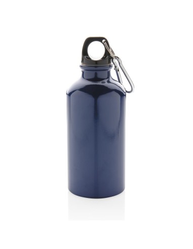 Botella agua de aluminio Kingaroy con mosquetón sin BPA 400ml PERSONALIZABLE