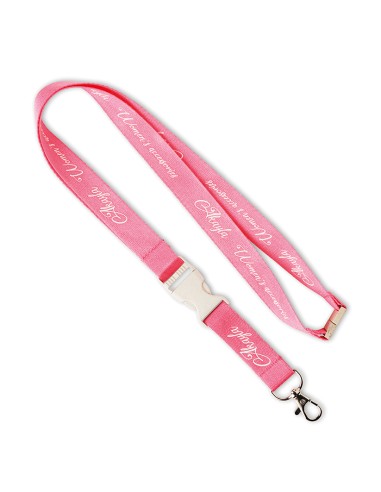 Lanyard de bambú Osijek con mosquetón metálico PERSONALIZABLE