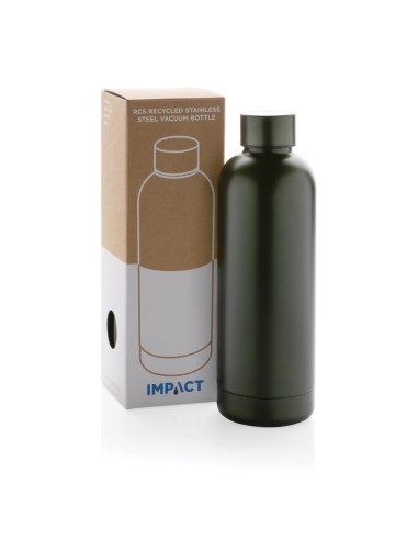 Botella agua de acero inoxidable reciclado Helsinki doble capa sin BPA 500ml PERSONALIZABLE
