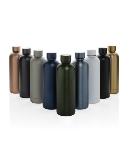 Botella agua de acero inoxidable reciclado Helsinki doble capa sin BPA 500ml PERSONALIZABLE