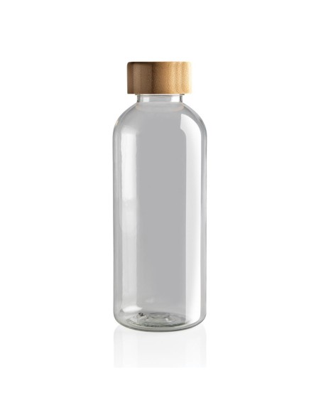 Botella agua reutilizable RPET Wollongong sin BPA con tapa bambú 660ml PERSONALIZABLE