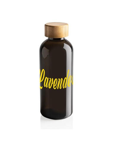 Botella agua reutilizable RPET Wollongong sin BPA con tapa bambú 660ml PERSONALIZABLE
