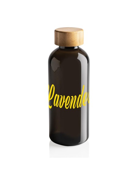 Botella agua reutilizable RPET Wollongong sin BPA con tapa bambú 660ml PERSONALIZABLE