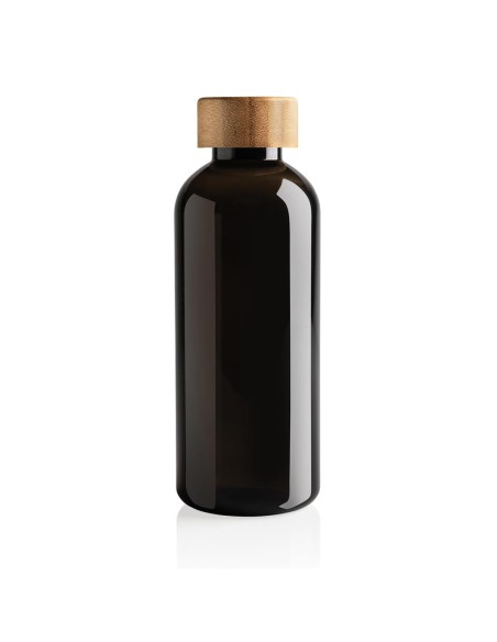 Botella agua reutilizable RPET Wollongong sin BPA con tapa bambú 660ml PERSONALIZABLE