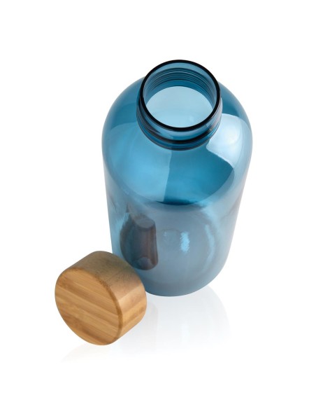 Botella agua reutilizable RPET Wollongong sin BPA con tapa bambú 660ml PERSONALIZABLE