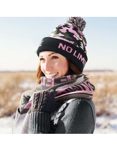Gorro jacquard RPET St Albans con puño y borla PERSONALIZABLE