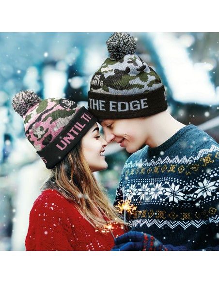 Gorro jacquard RPET St Albans con puño y borla PERSONALIZABLE
