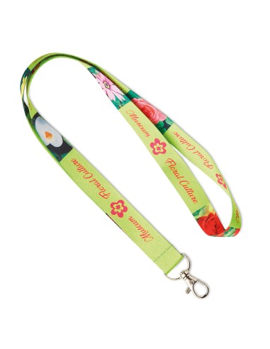 Lanyard de RPET Barnsley especial sublimación con mosquetón metálico PERSONALIZABLE