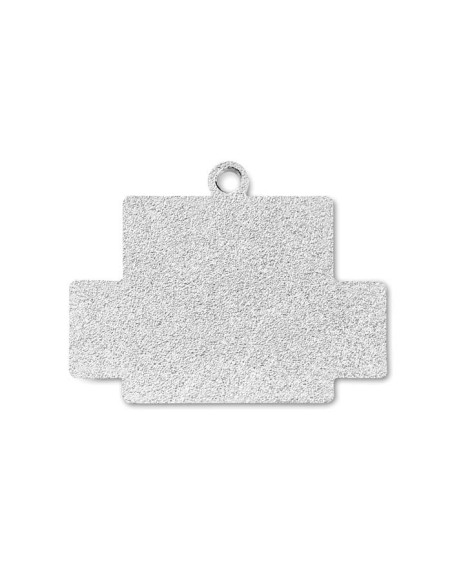 Llavero metálico Napoca con forma variable acabado suave en relieve PERSONALIZABLE