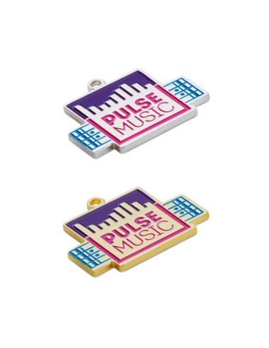 Llavero metálico Napoca con forma variable acabado suave en relieve PERSONALIZABLE