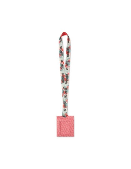 Lanyard de RPET Ostrava especial sublimación sin mosquetón metálico diseño patentado PERSONALIZABLE