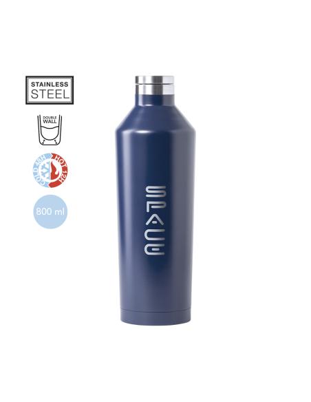 Botella agua de acero inoxidable Rugby doble capa 800ml PERSONALIZABLE