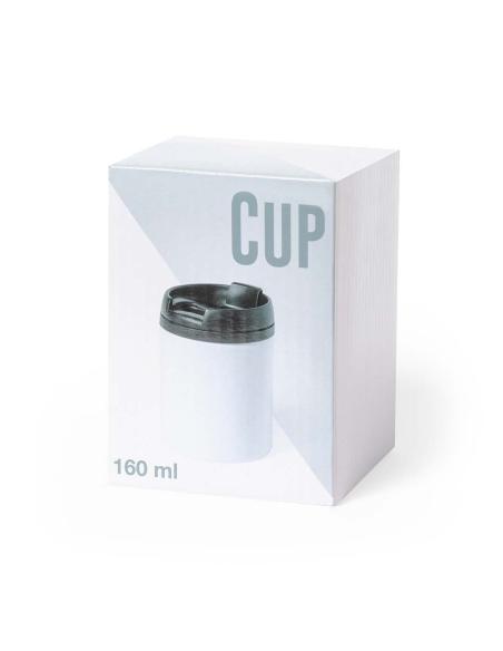 Taza térmica de acero inoxidable Rhondda doble capa sin BPA 160ml PERSONALIZABLE