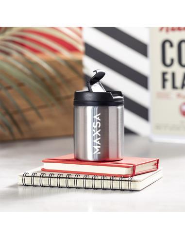 Taza térmica de acero inoxidable Rhondda doble capa sin BPA 160ml PERSONALIZABLE