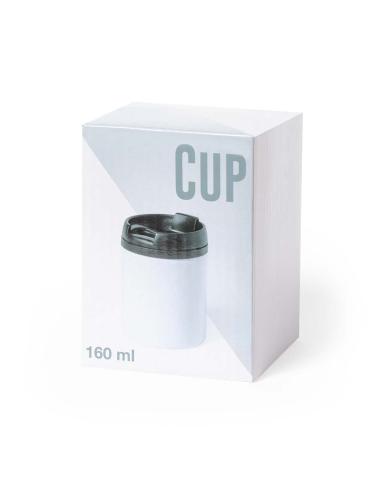 Taza térmica de acero inoxidable Rhondda doble capa sin BPA 160ml PERSONALIZABLE