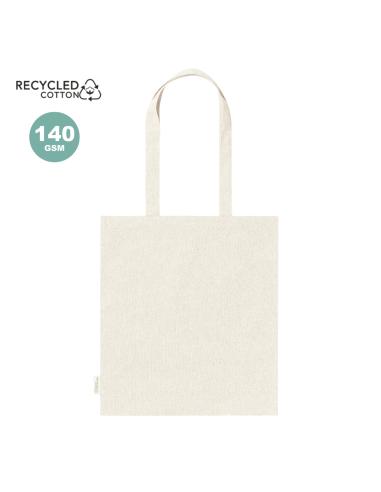Bolsa de tela Zaragoza algodón reciclado 140g/m2 asas largas colores PERSONALIZABLE