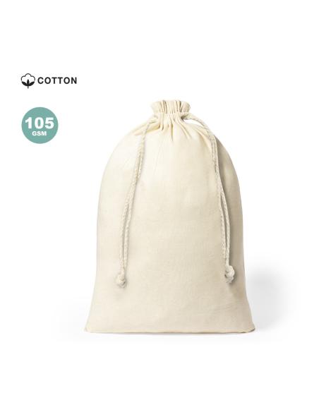 Bolsa de tela algodón Adana para regalo grande 105g/m2 natur PERSONALIZABLE