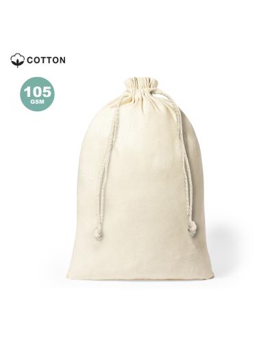 Bolsa de tela algodón Adana para regalo grande 105g/m2 natur PERSONALIZABLE