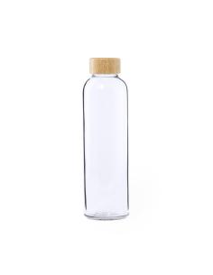 Botella de cristal Girona con tapa de bambú sin BPA 500ml PERSONALIZABLE