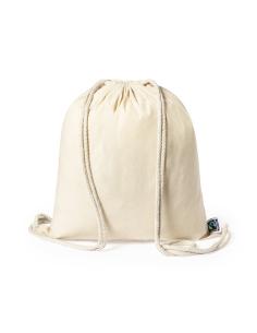 Bolsa de tela Nova algodón con cuerdas 180g/m2 natur Fair Trade PERSONALIZABLE 2