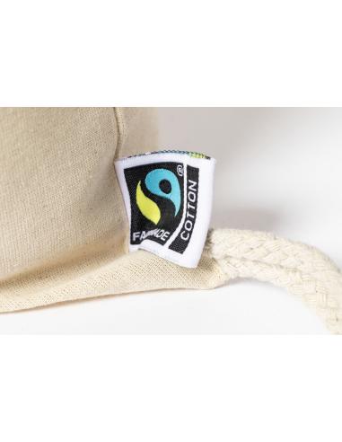Bolsa de tela Nova algodón con cuerdas 180g/m2 natur Fair Trade PERSONALIZABLE