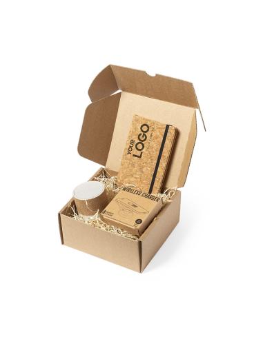 Caja presentación Vigo de cartón reciclado pequeña PERSONALIZABLE