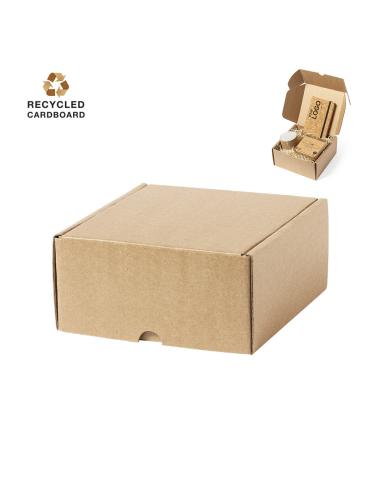 Caja presentación Vigo de cartón reciclado pequeña PERSONALIZABLE