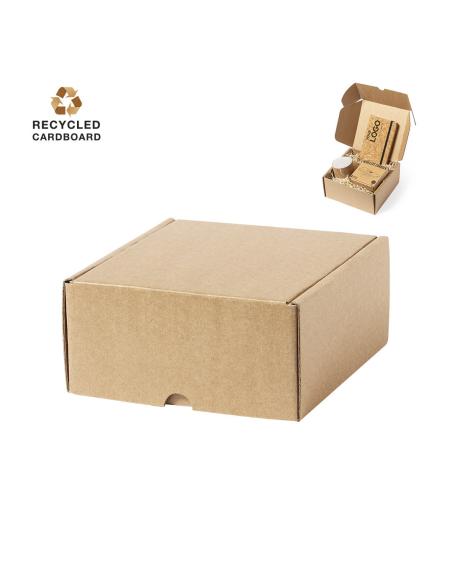 Caja presentación Vigo de cartón reciclado pequeña PERSONALIZABLE