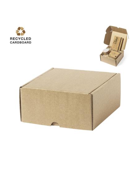 Caja presentación Vigo de cartón reciclado pequeña PERSONALIZABLE