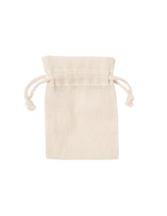 Bolsita de tela Naga algodón pequeña con cordón 105g/m2 natur PERSONALIZABLE