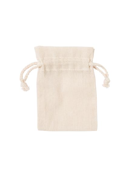 Bolsita de tela Naga algodón pequeña con cordón 105g/m2 natur PERSONALIZABLE