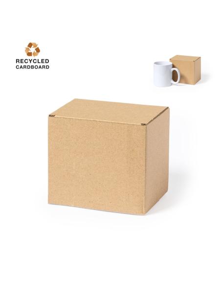 Caja presentación de cartón reciclado Agra para tazas PERSONALIZABLE