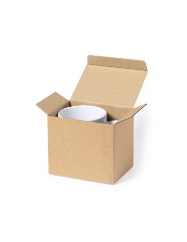 Caja presentación de cartón reciclado Agra para tazas PERSONALIZABLE