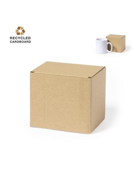 Caja presentación de cartón reciclado Agra para tazas PERSONALIZABLE